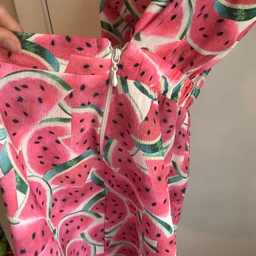 Show Me Your Mumu Nantucket Watermelon Print Romper Size M SMYM - Picture 4 of 7